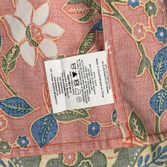 Tory Burch Dayton Samba Batik FlowerCotton Sleeveless Top Size 4 - Picture 9 of 10